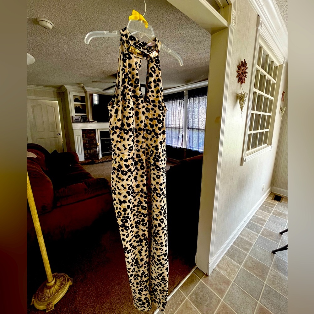 Leopard print jumpsuit
